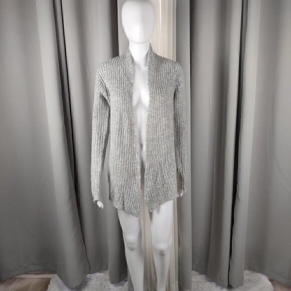Rue 21 100% Acrylic Gray Open Front Cardigan Sweater. Size Medium - Picture 1 of 10